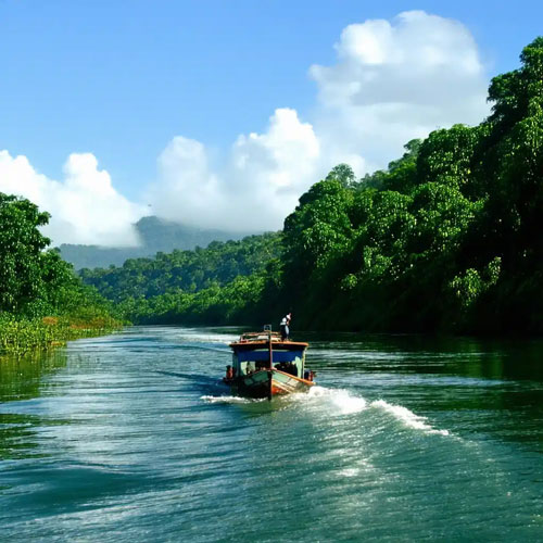 Boat cruise near the falls