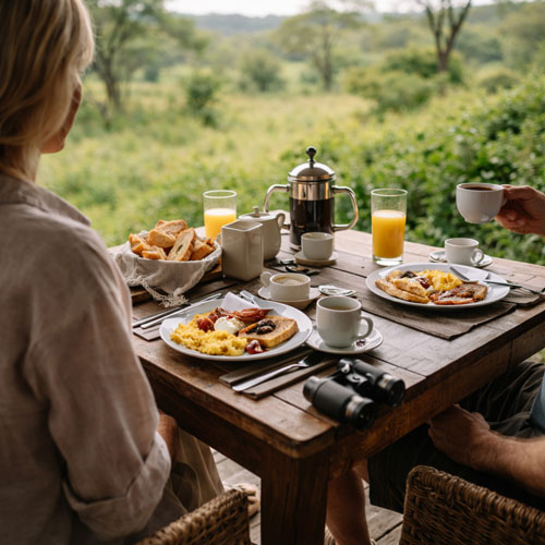 Breakfast with a view