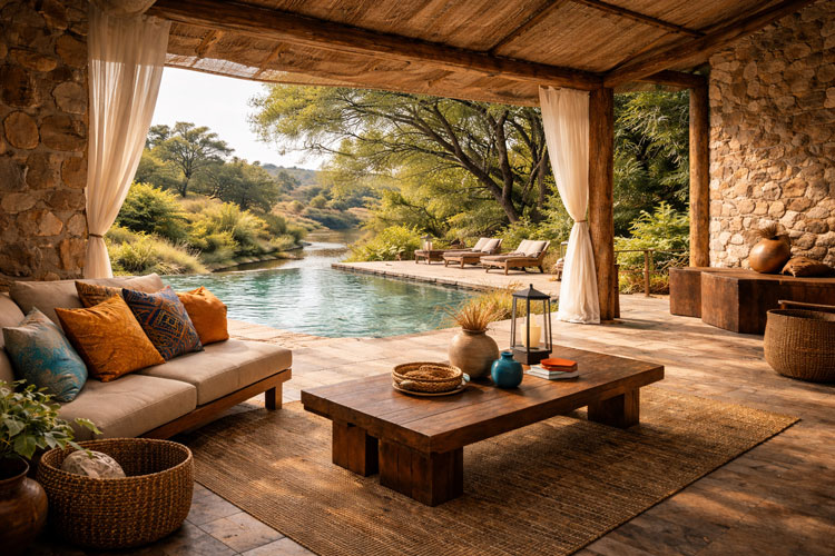 Atmosphere of the lodge details